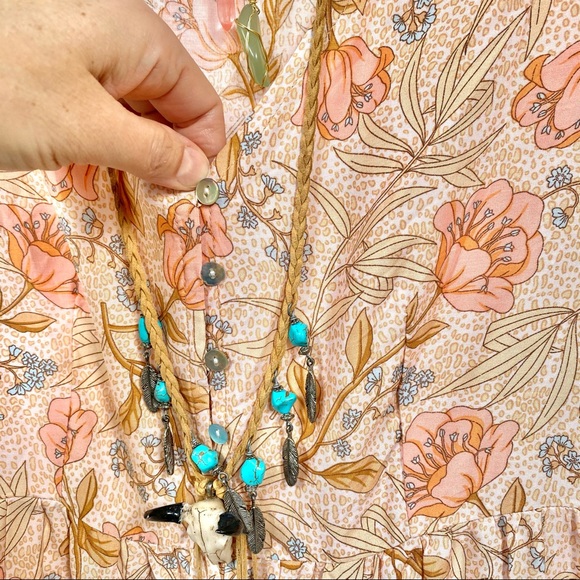 ⭐️SOLD⭐️GORGEOUS Boho dreamy floral dress w blush vibe🌸✨ - Picture 8 of 14